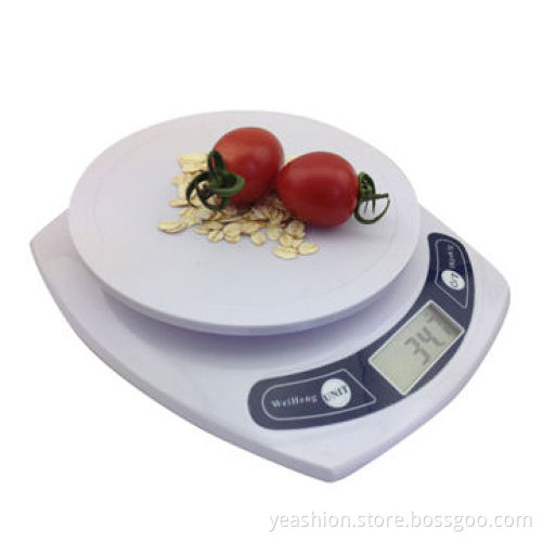 7kg/1g, 3kg/0.1g, Digital Kitchen Scale with LCD Display, Low-battery/Overload Indication